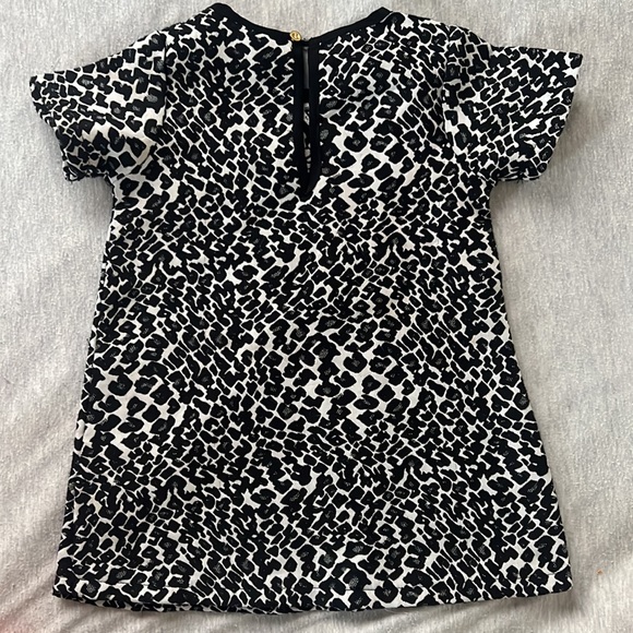 black and white cheetah/leopard print dress with matching headband - Picture 3 of 4